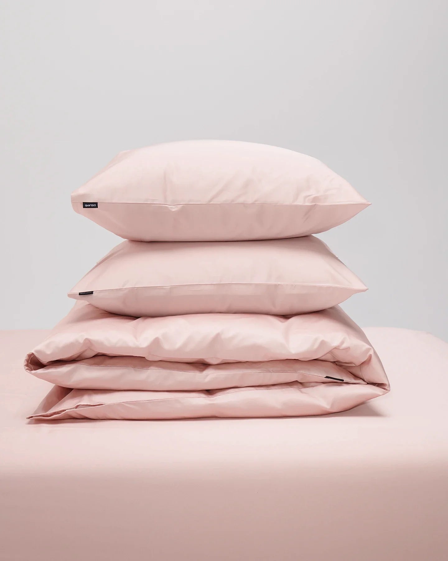 Shade Satin bäddset Dusty Pink, dubbelpåslakan – örngott