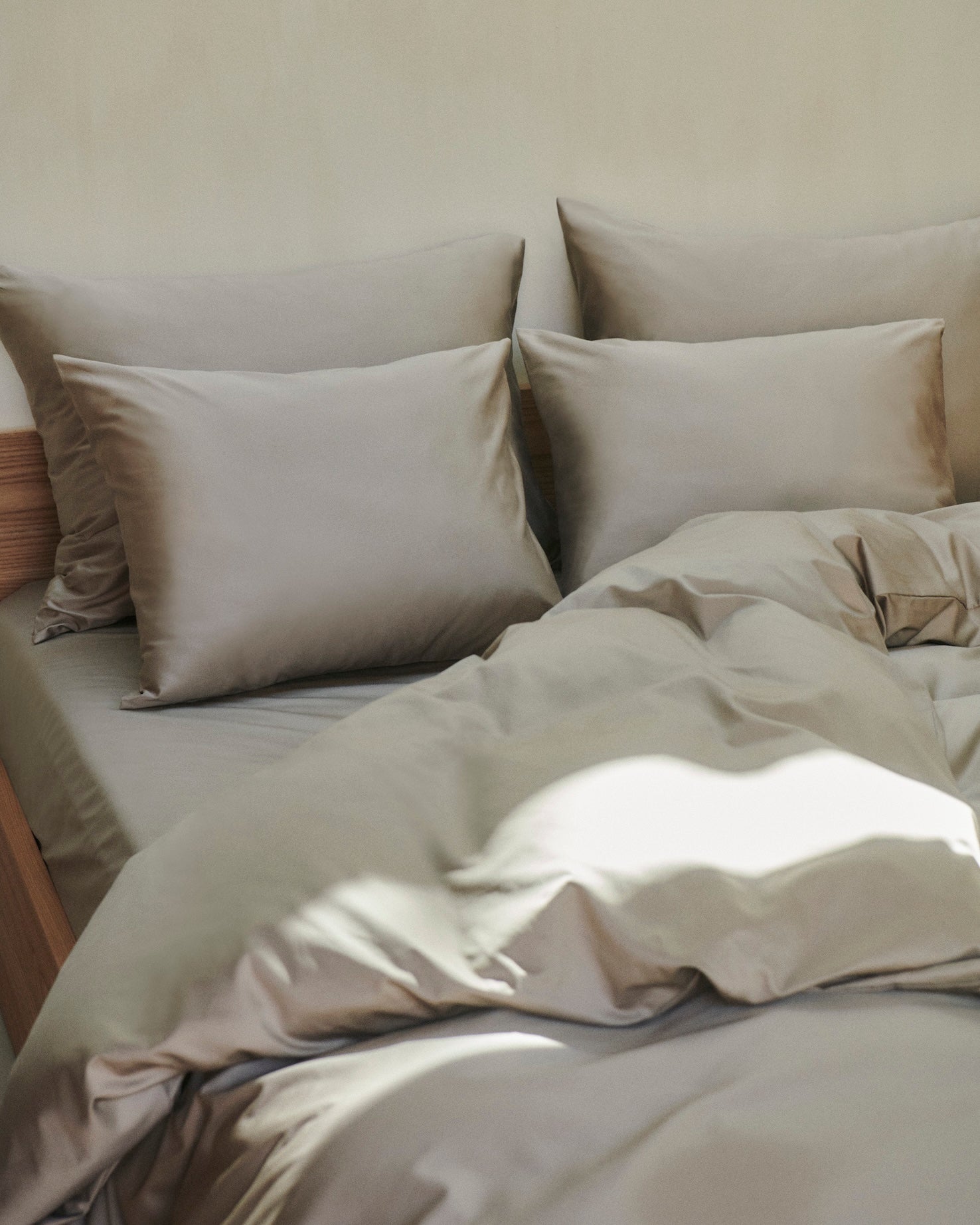 Shade Satin Påslakan Modern Greige