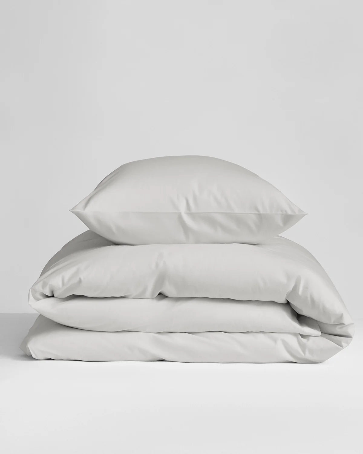 Naked Percale bäddset Silt Greige, singelpåslakan – 1 örngott