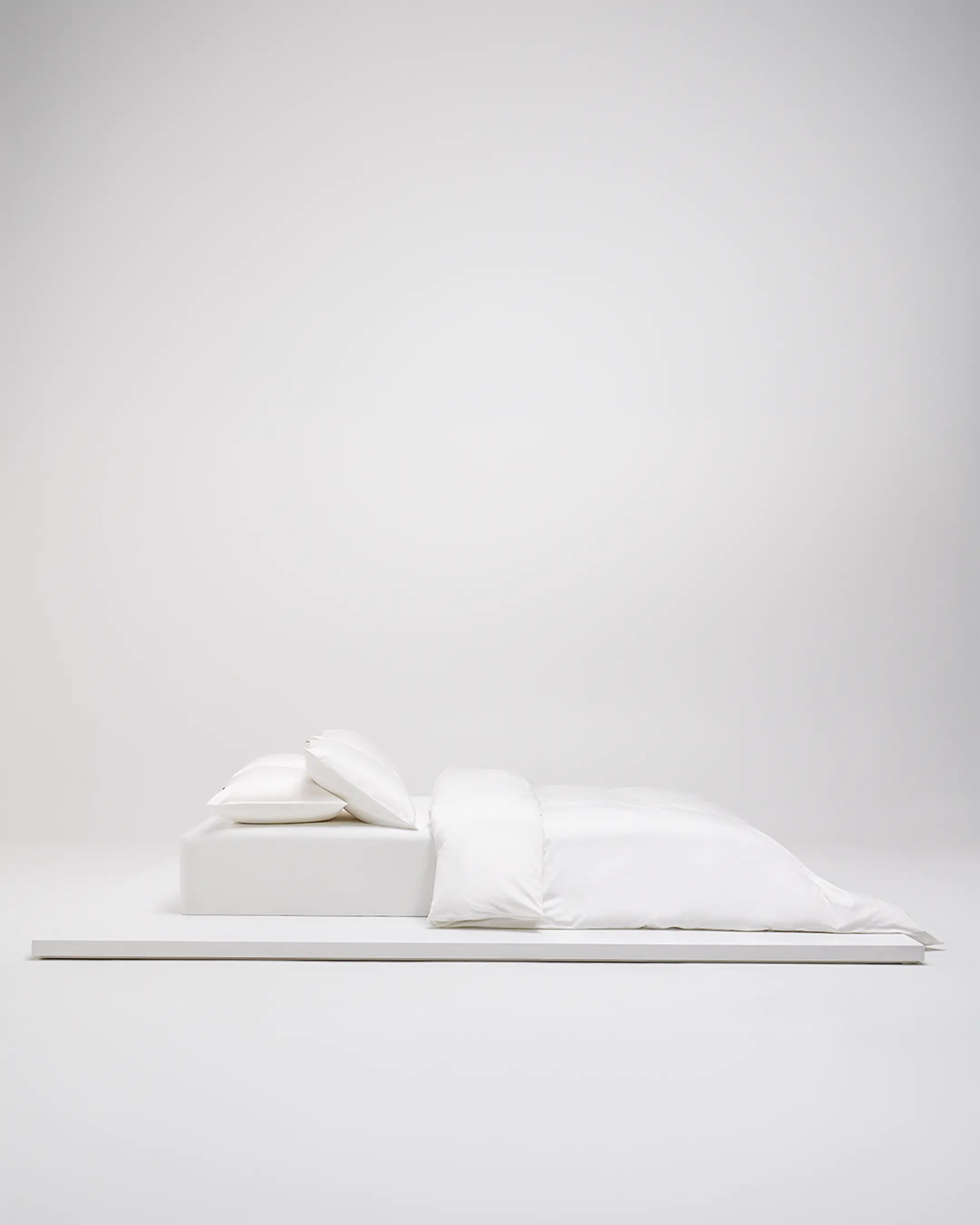 Shade Satin bäddset Crisp White, dubbelpåslakan