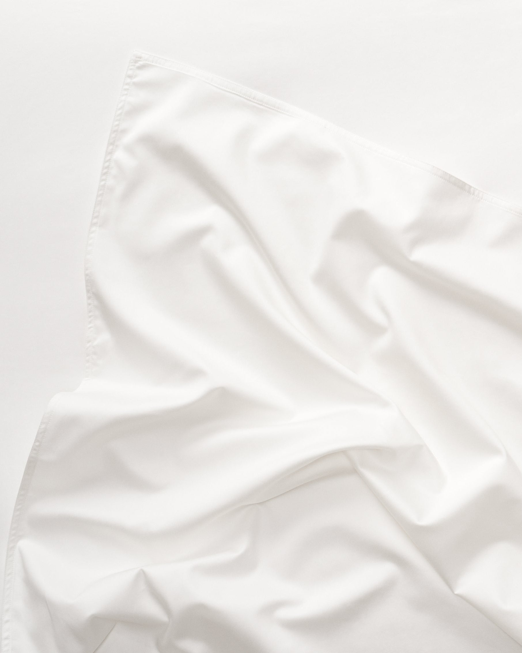 Edge Satin bäddset Ogland White, singelpåslakan 150x210 cm