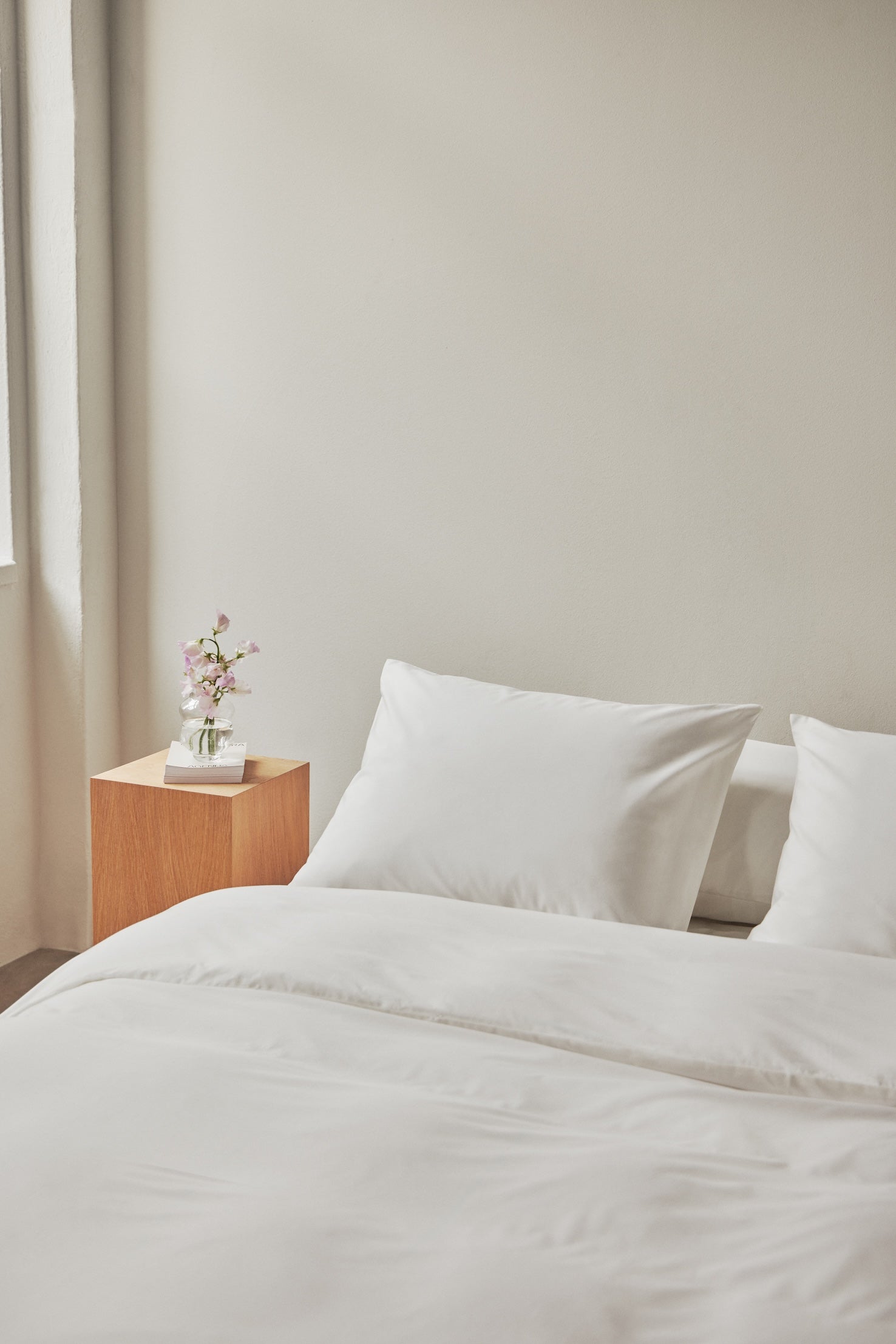 Naked Percale Örngott Ogland White