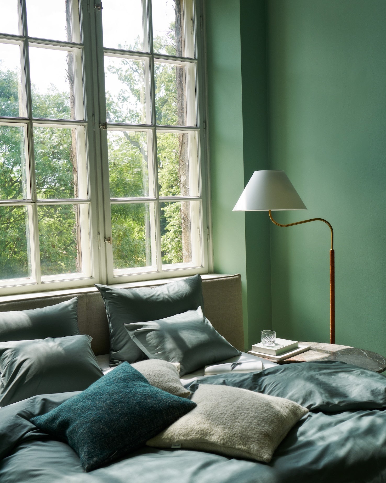 Naked Percale Örngott Agave Green