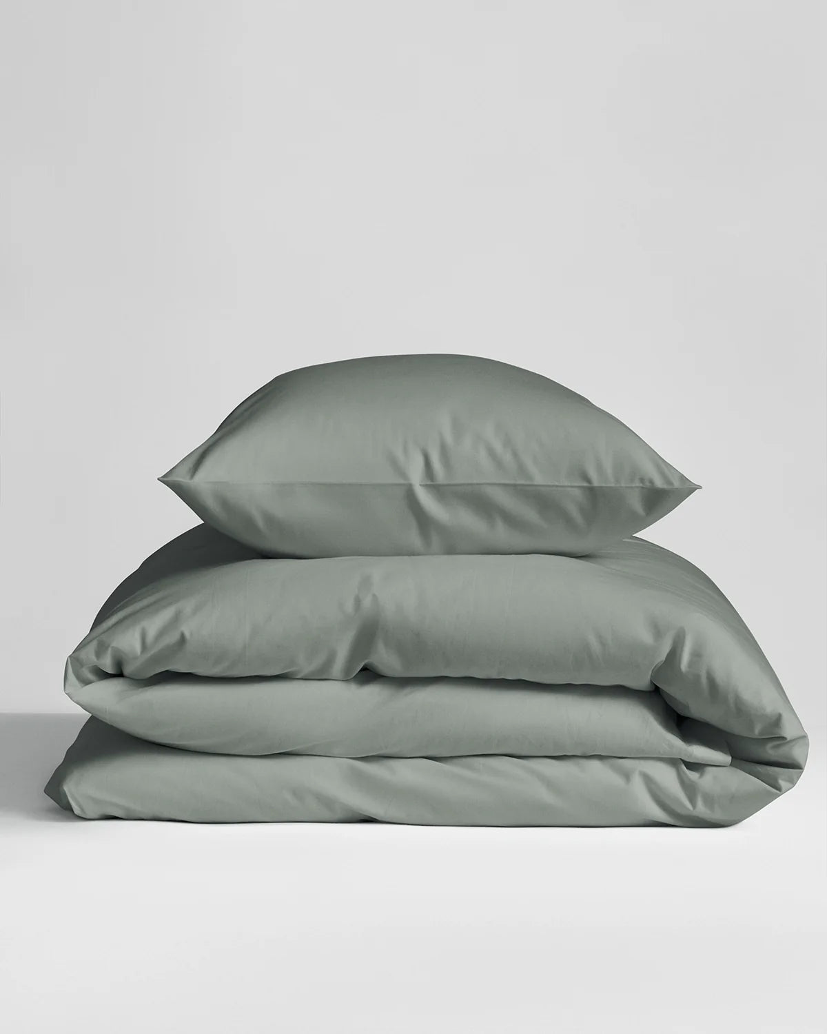 Naked Percale bäddset Agave Green, singelpåslakan – 1 örngott