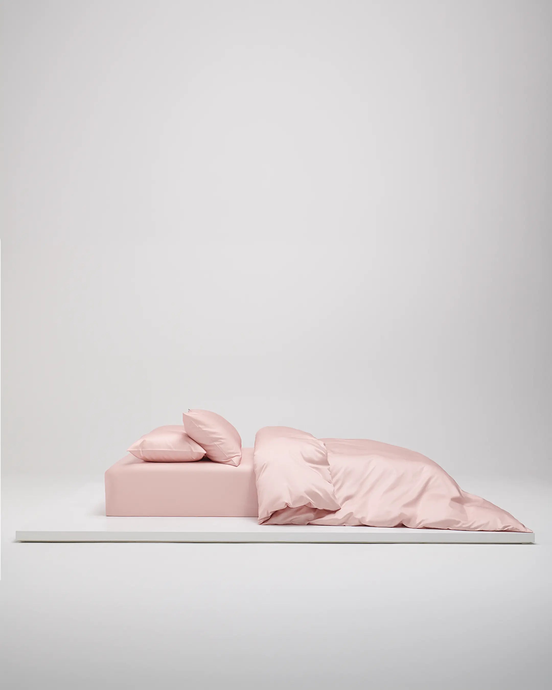 Shade Satin bäddset Dusty Pink, dubbelpåslakan
