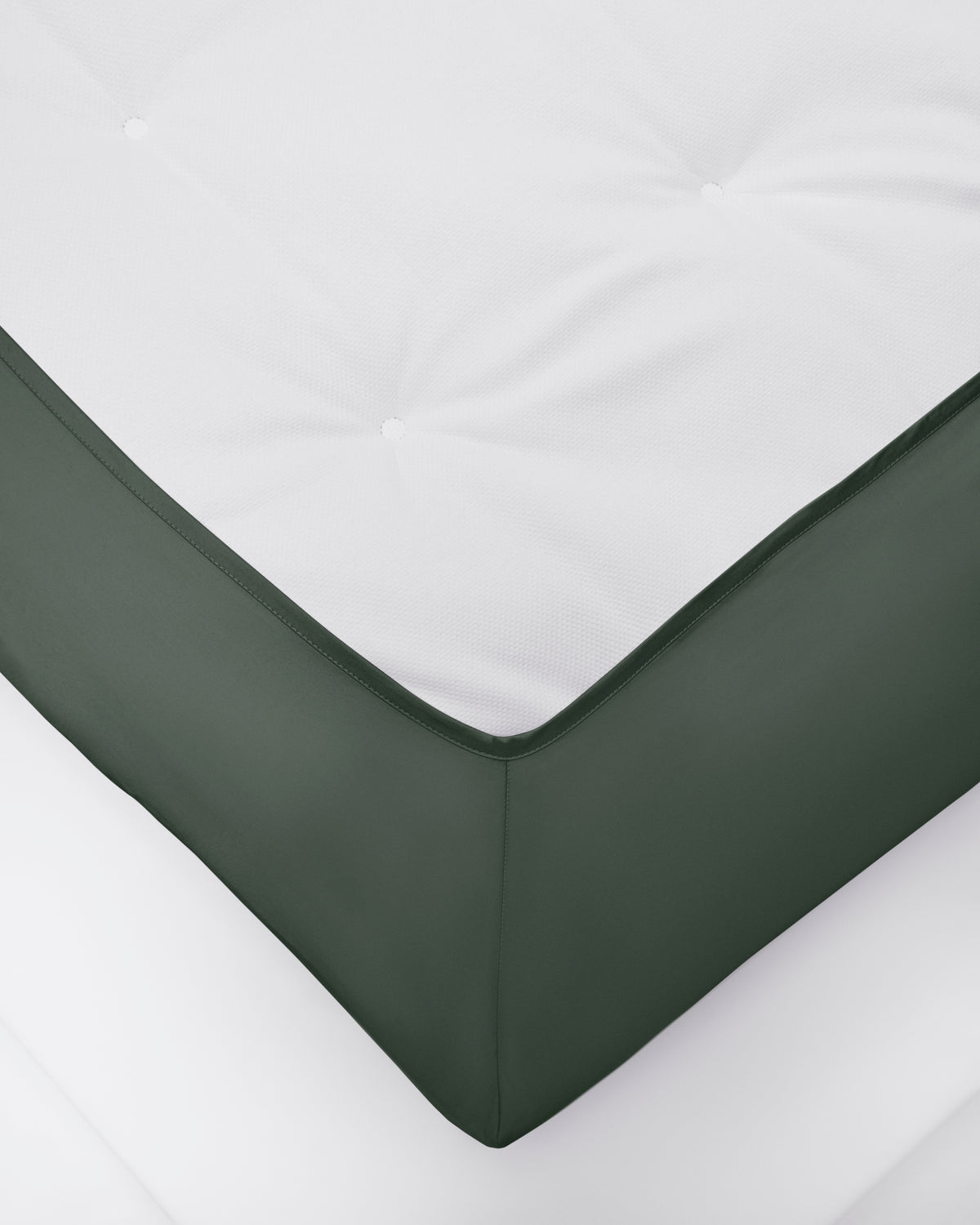 Shade Satin Kuvertsytt underlakan Moss Green