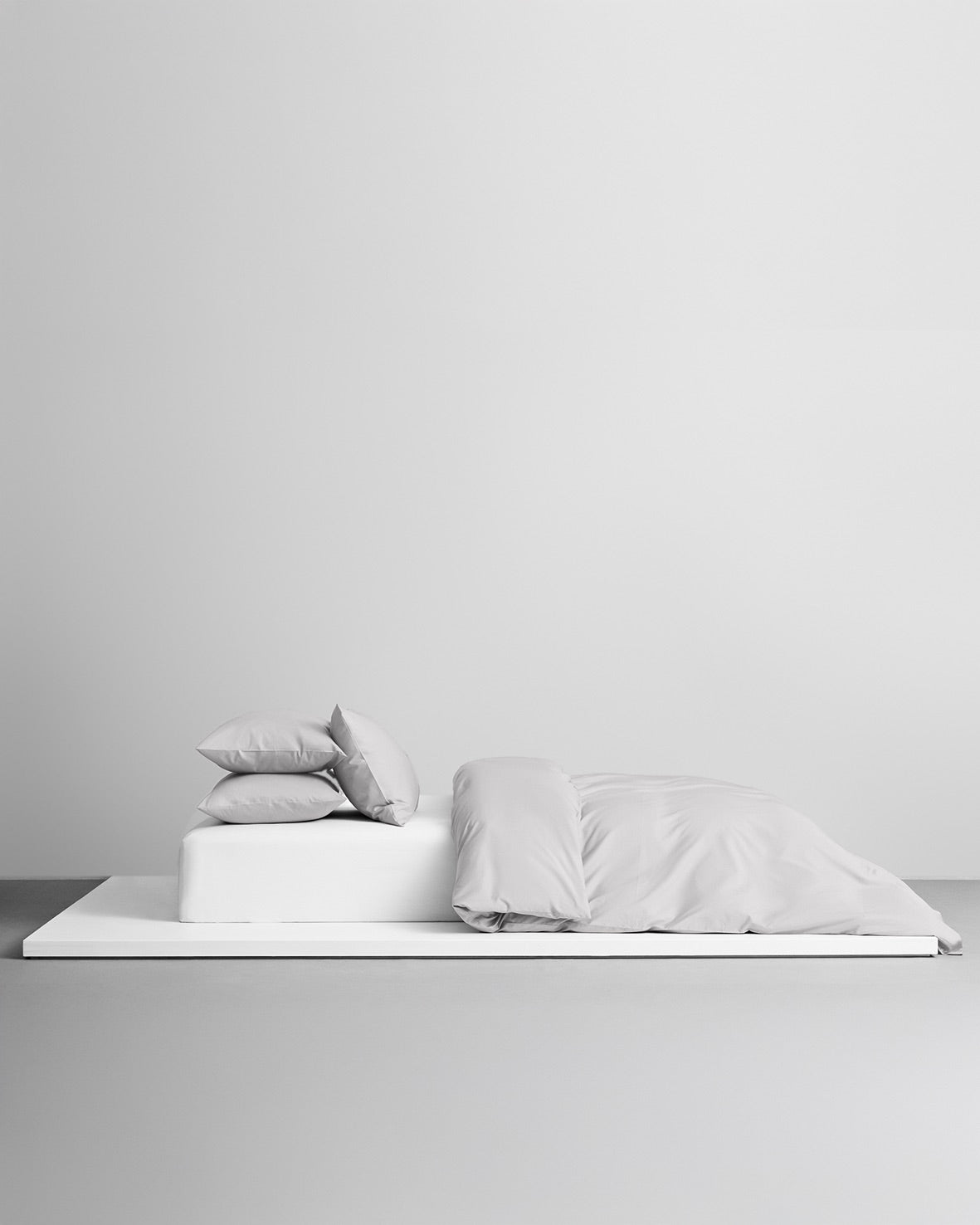 Naked Percale Påslakan Mist Grey