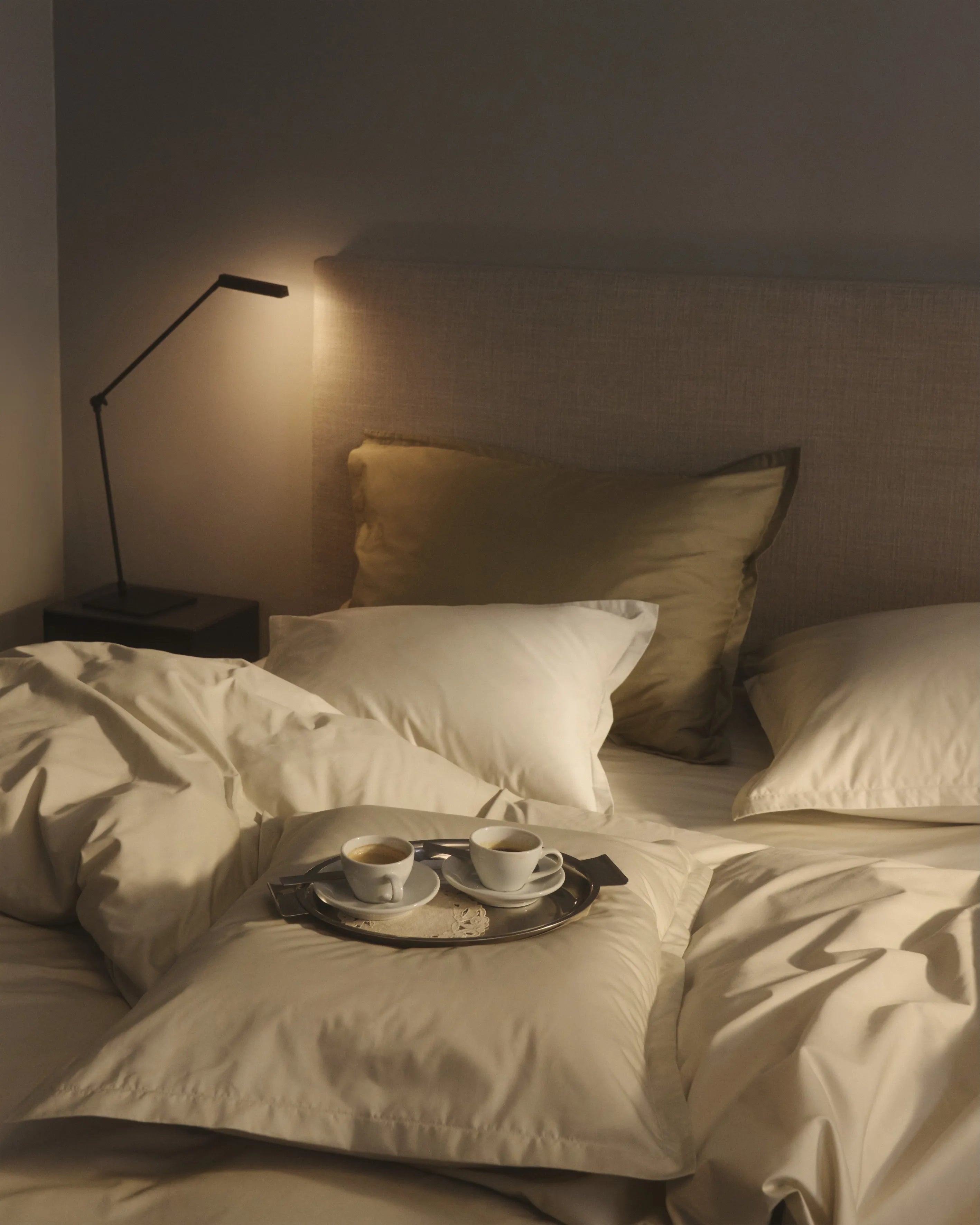 2-pack Shade Frame Satin Örngott, Modern Greige