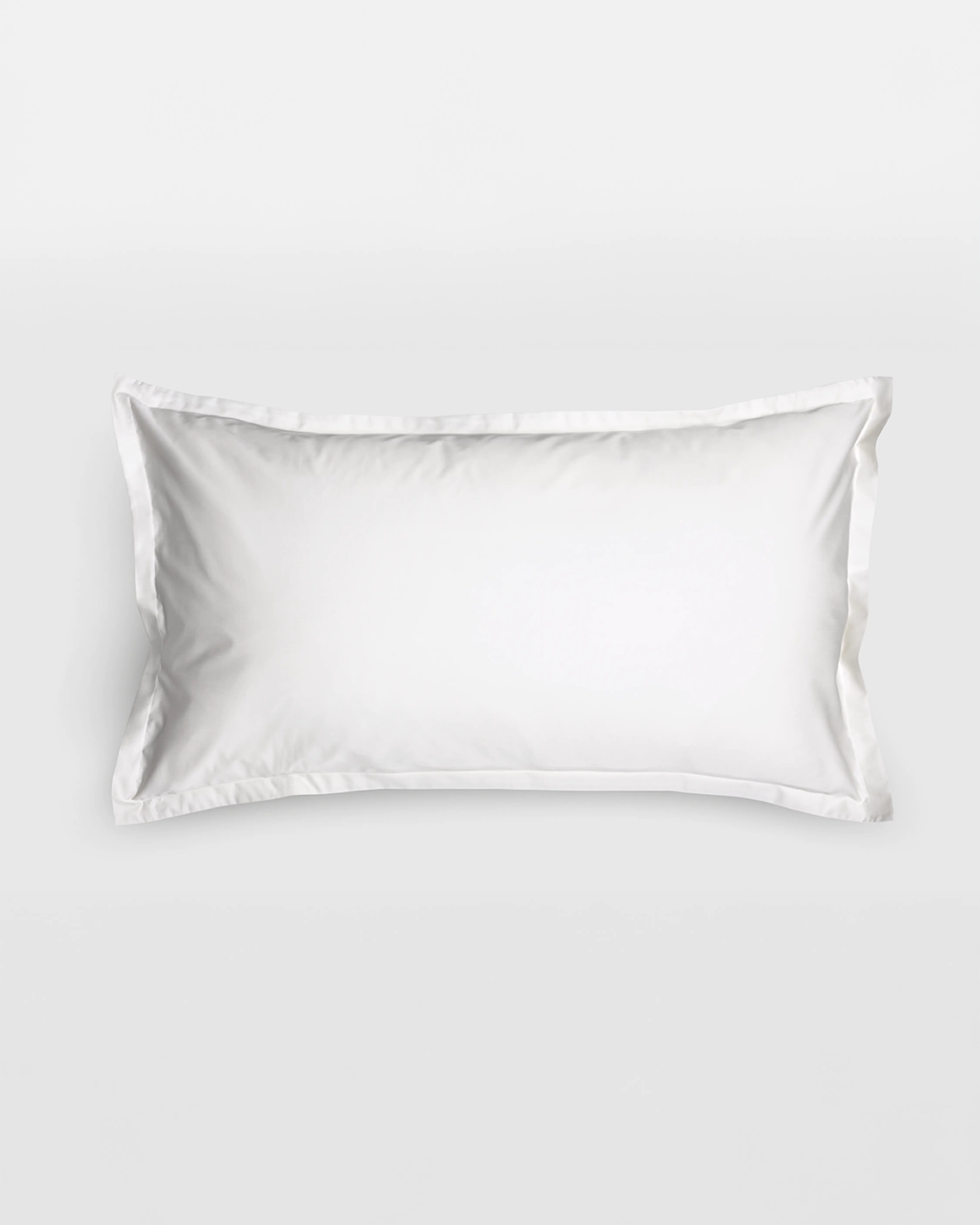 Shade Frame Satin Örngott Crisp White