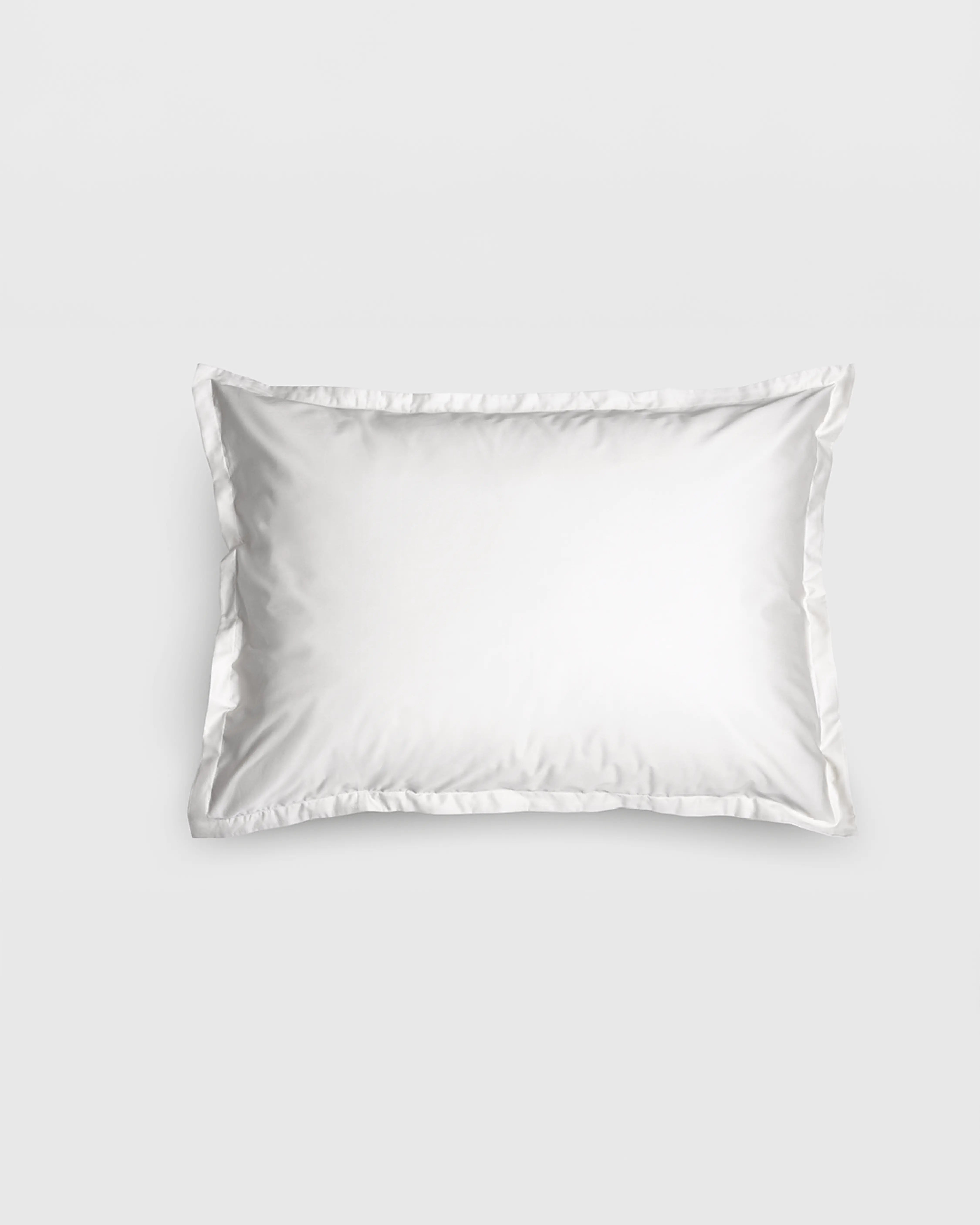 Shade Frame Satin Örngott Crisp White