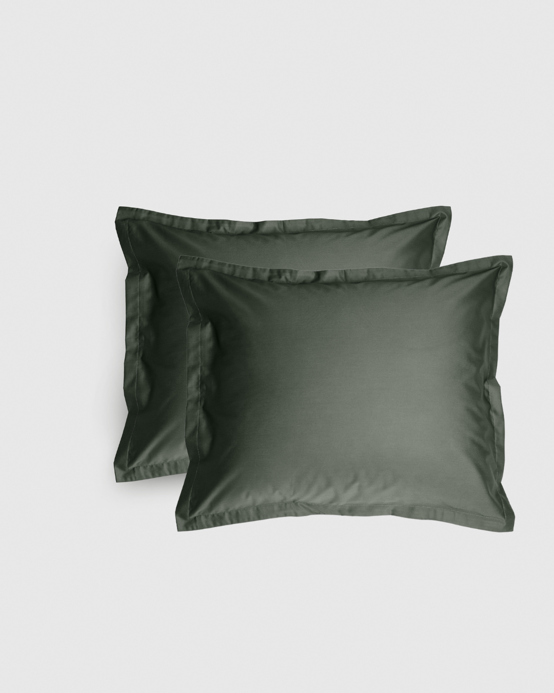 2-pack Shade Frame Satin Örngott, Moss Green