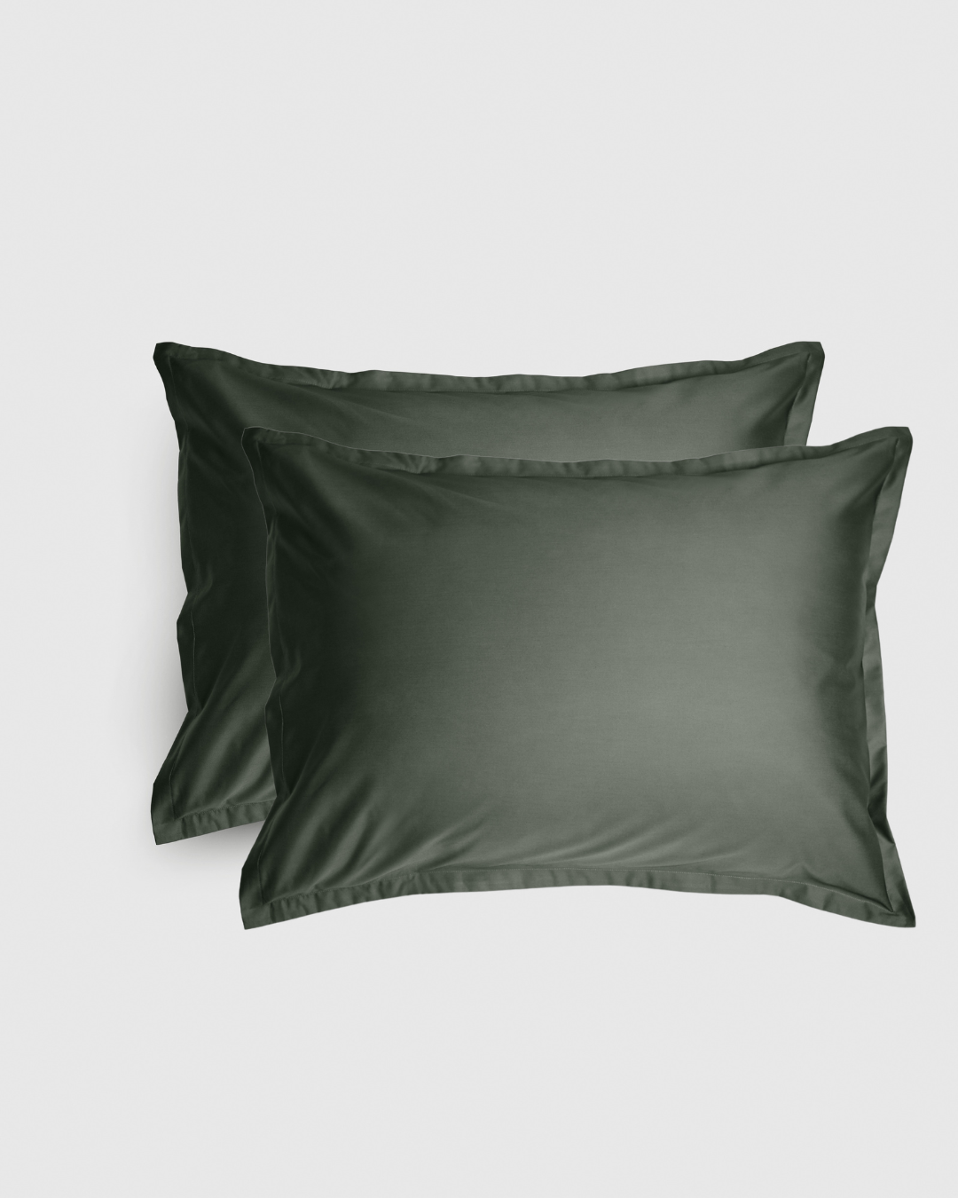 2-pack Shade Frame Satin Örngott, Moss Green