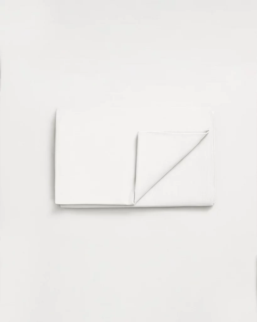 Image of Satin Underlakan - Dubbel: 280 x 280 cm, Ogland White
