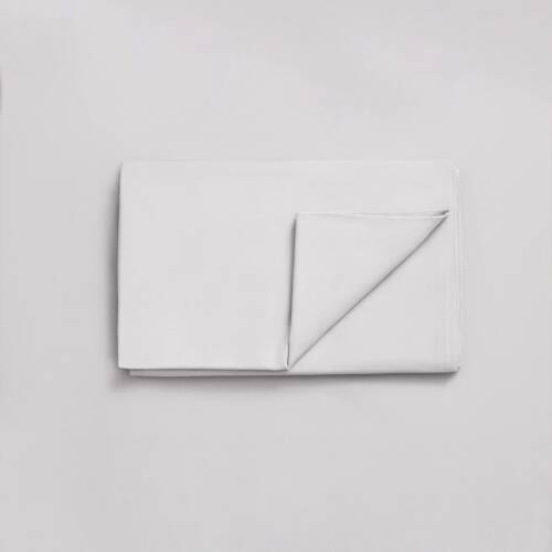 Underlakan Naked Mist Grey 280x280 cm – percale i ekologisk bomull, luftig och slitstark.