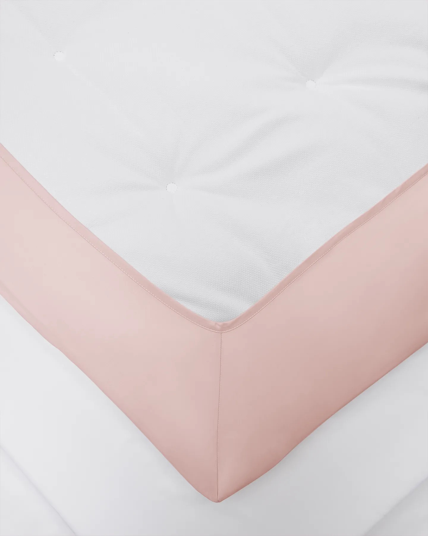 Kuvertsytt underlakan Shade Dusty Pink – ekologisk satin, sitter perfekt utan veck.