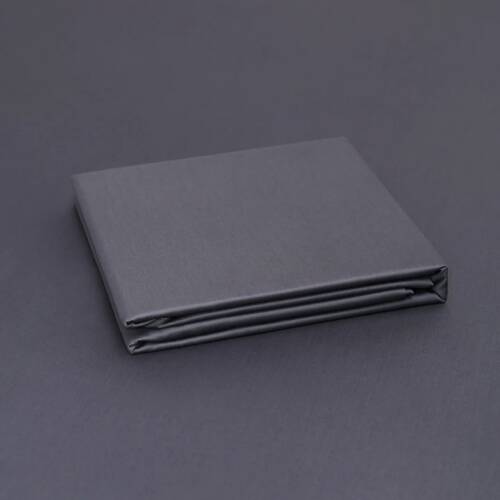 Underlakan Shade Antracite Grey satin 180x270 cm – ekologisk bomull i mörkgrå ton.